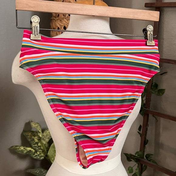 ▫️ALBION SUMMER STRIPE ALMOST CHEEKY BOTTOMS AND TOP BIKINI - Picture 13 of 14